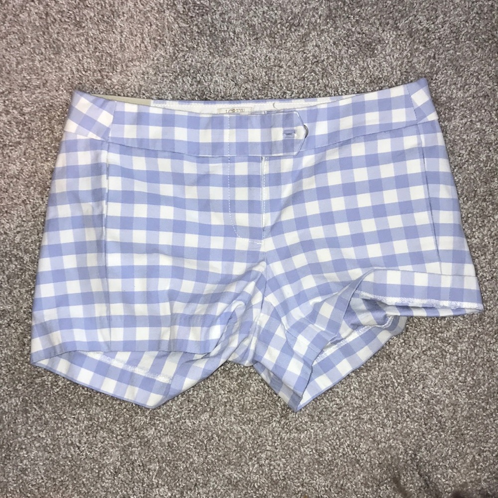 00 J. Crew checkered pattern chino shorts